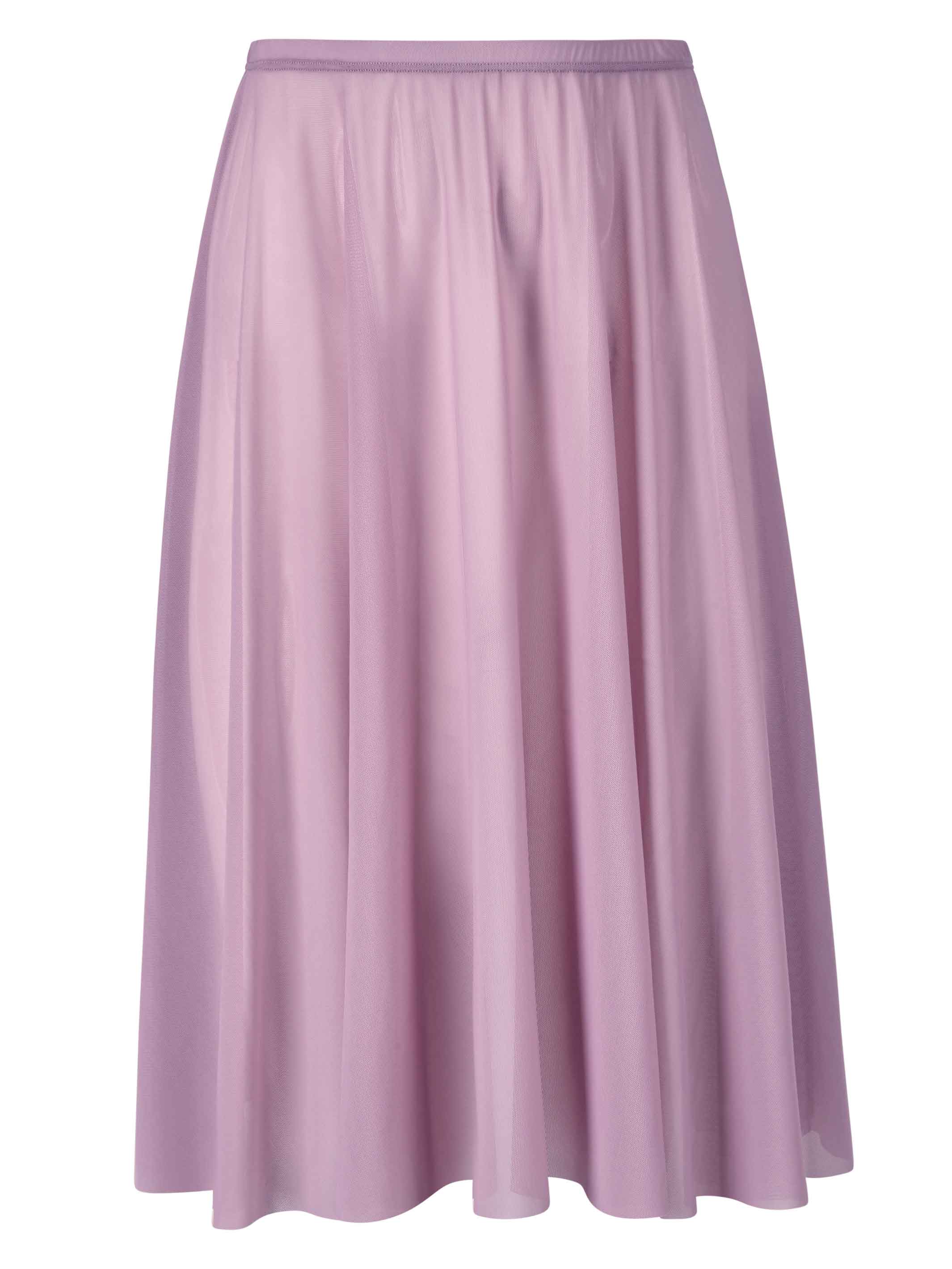 Lilac Long Mesh Skirt