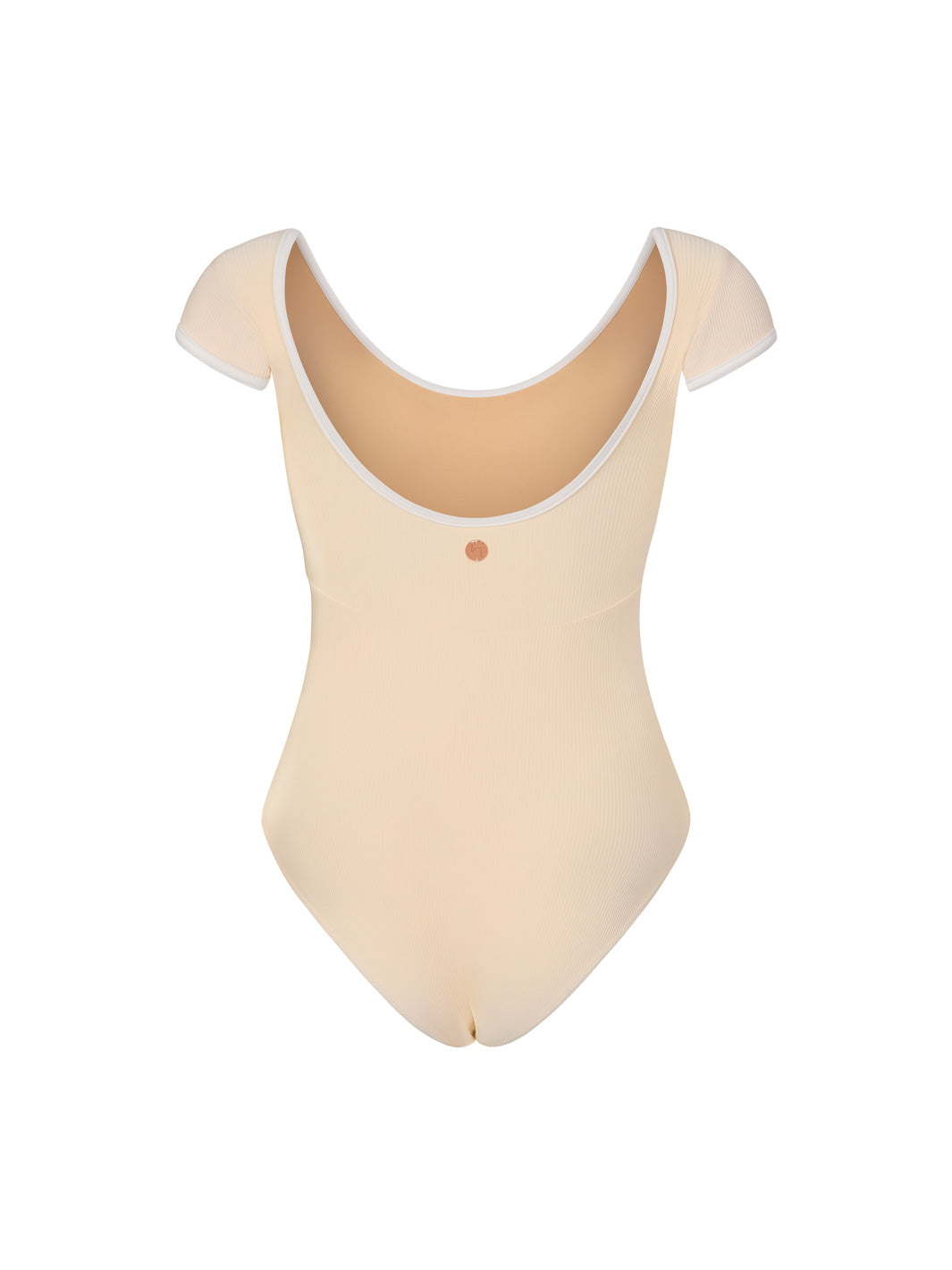 Alma Short Sleeve Butter Yellow Leotard