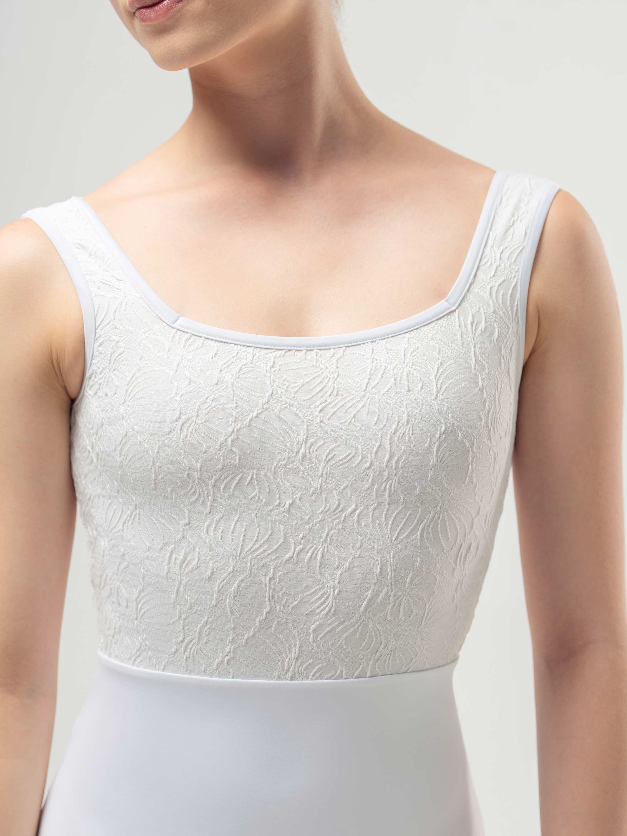 Flora Pearl White Leotard