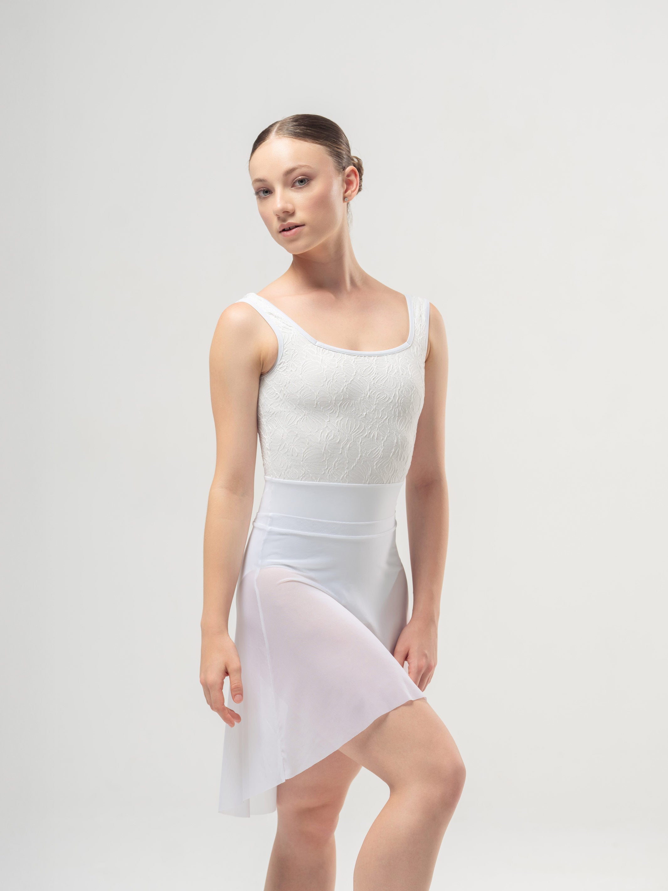 Flora Pearl White Leotard