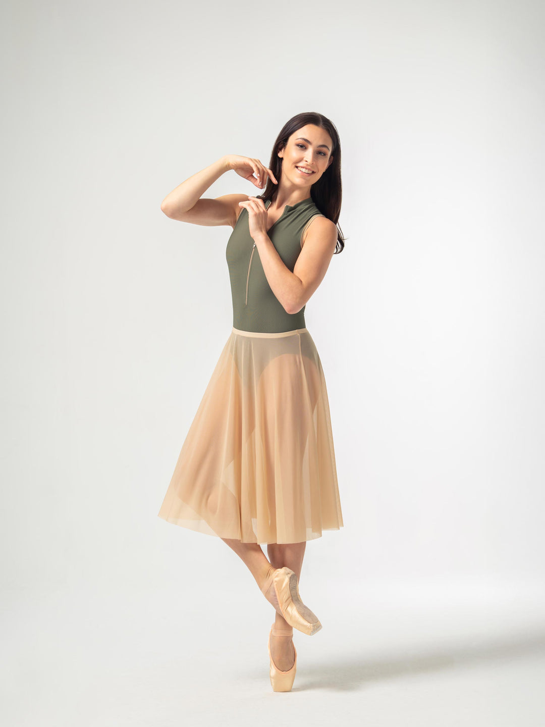 So Danca Black Maite Mesh Skirt