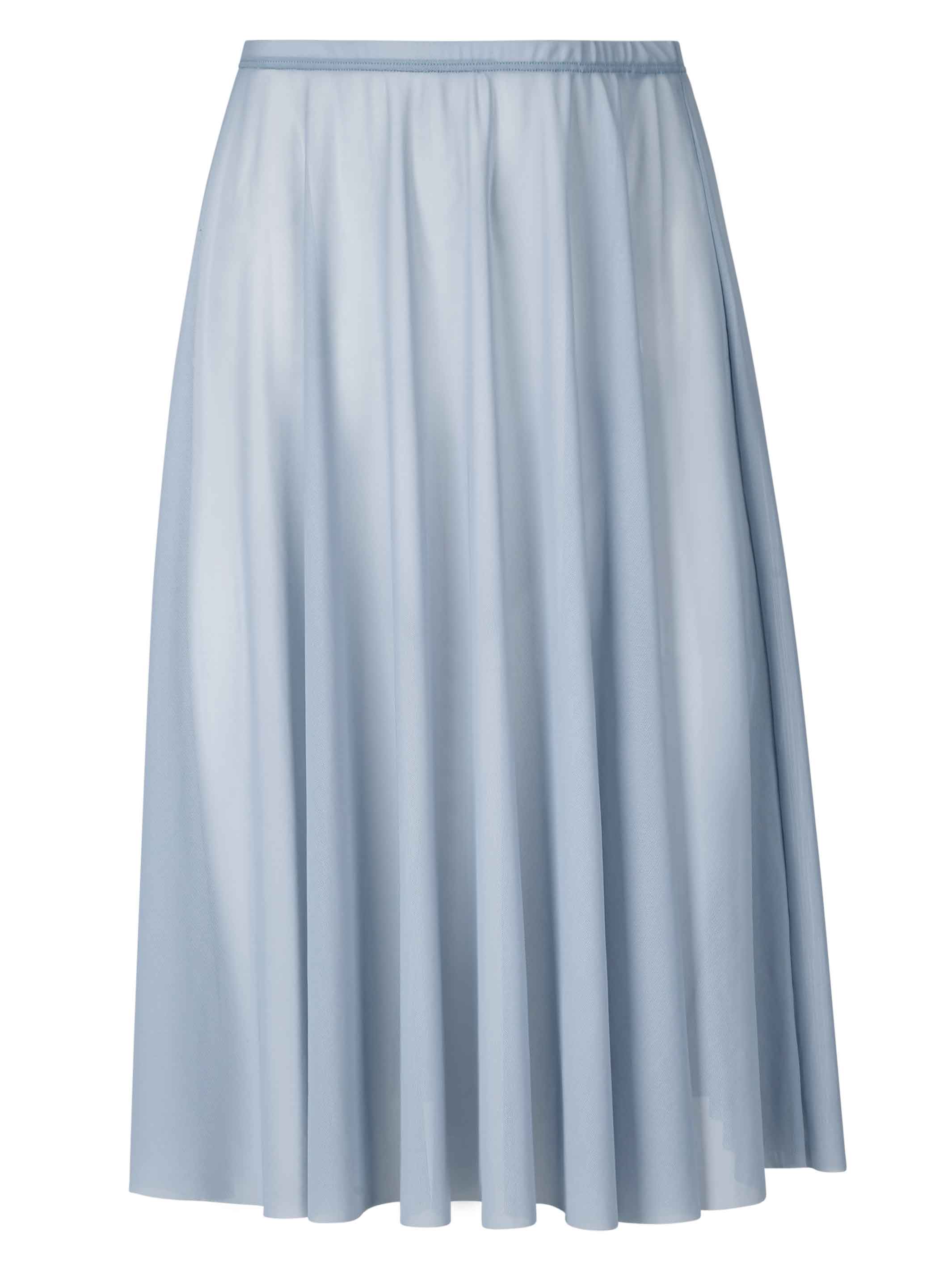 Light Blue Long Mesh Skirt
