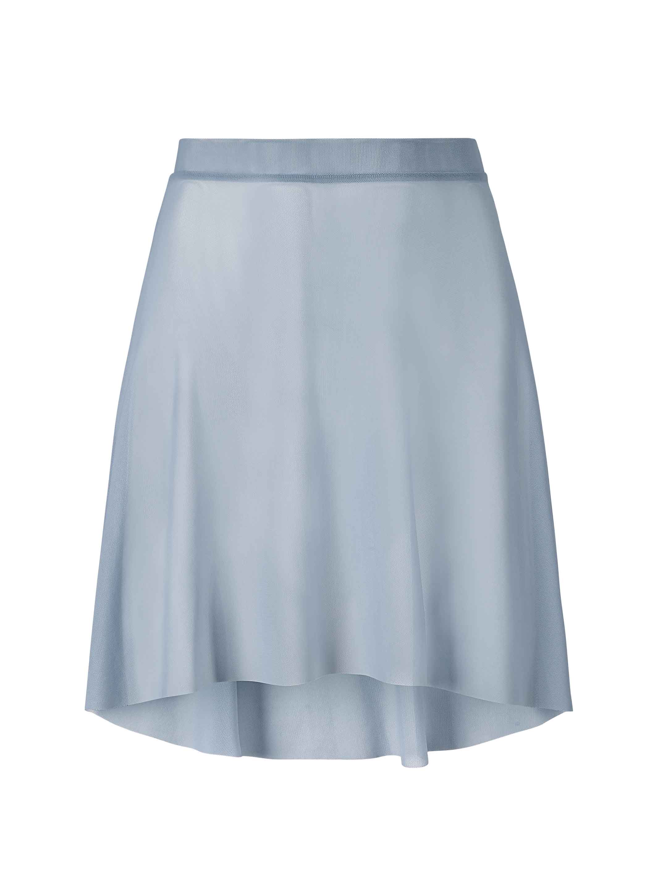 Light Blue Short Mesh Skirt