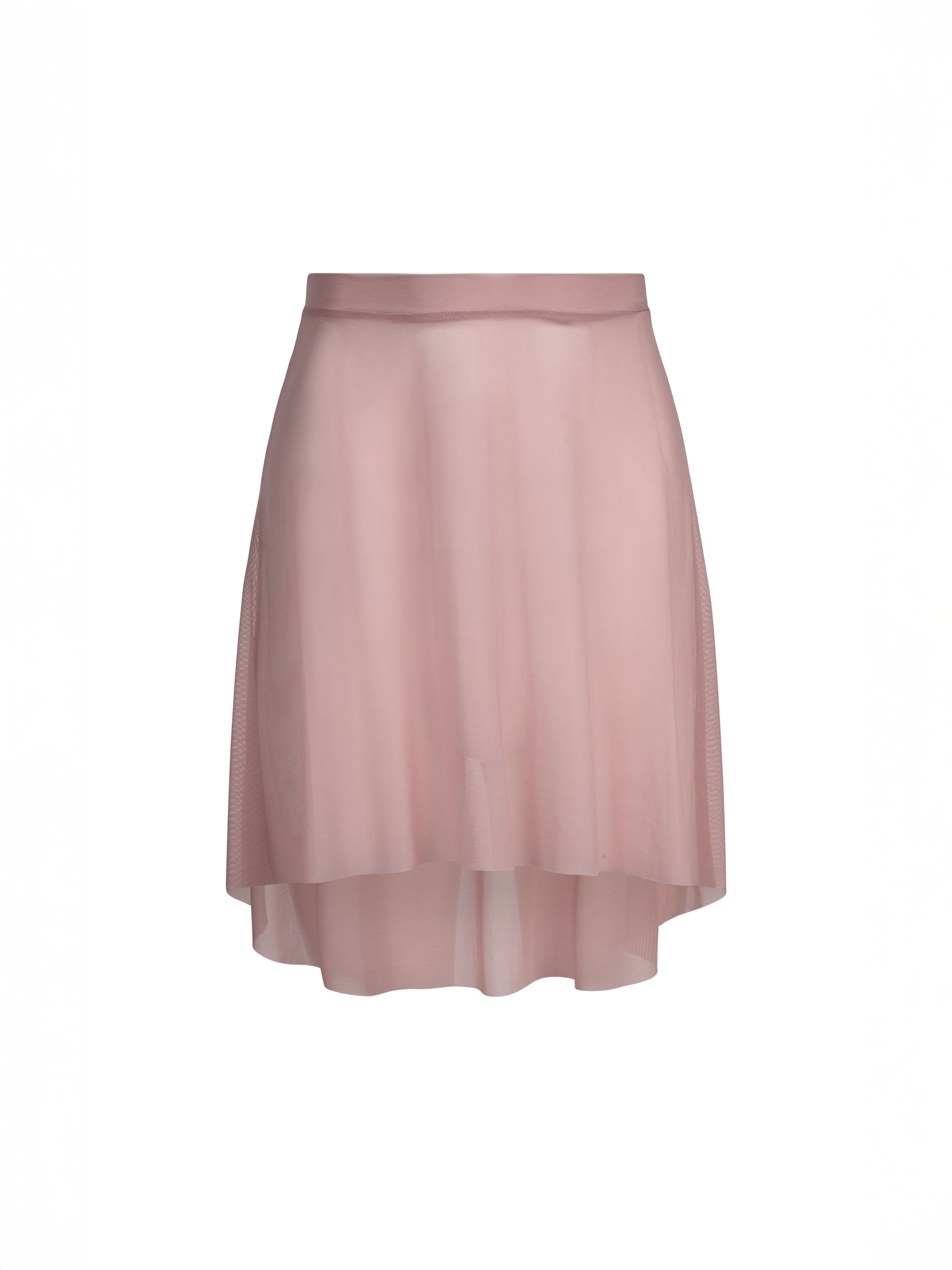 Rose Pink Short Mesh Skirt