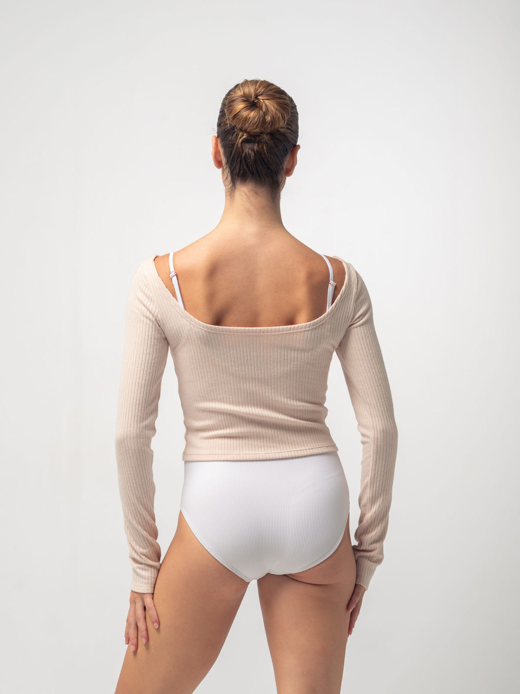 Soft Pink Knit Ballet Top