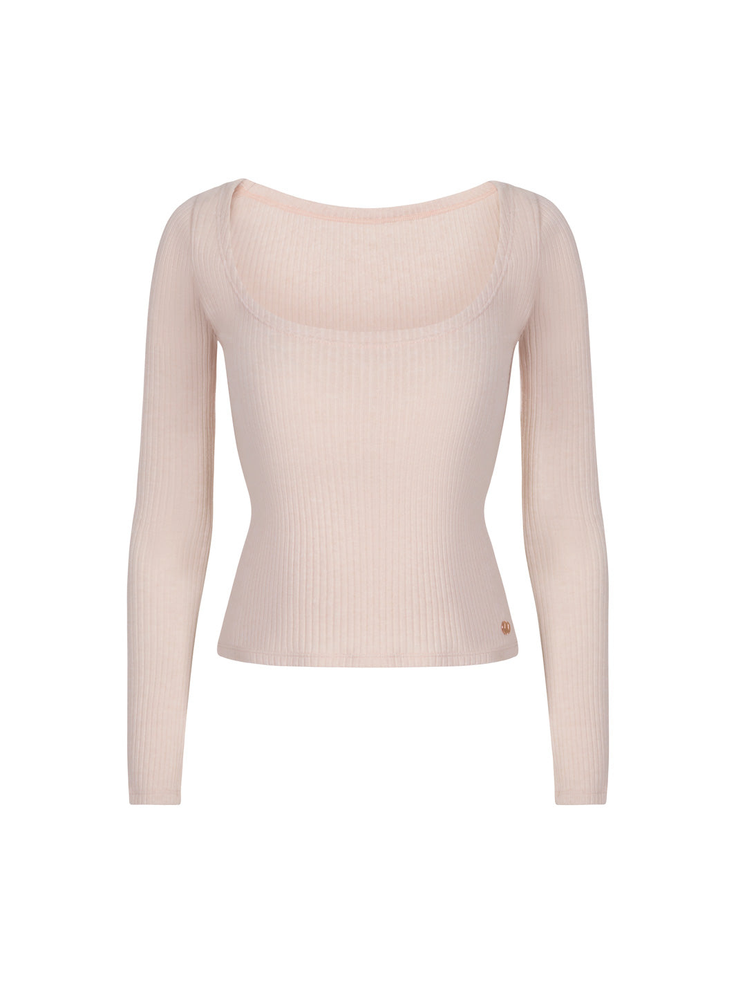 Soft Pink Knit Ballet Top