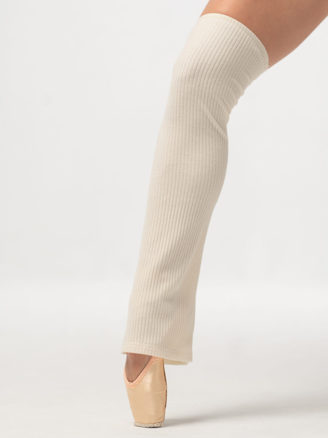 Light Cream Knit Leg Warmers