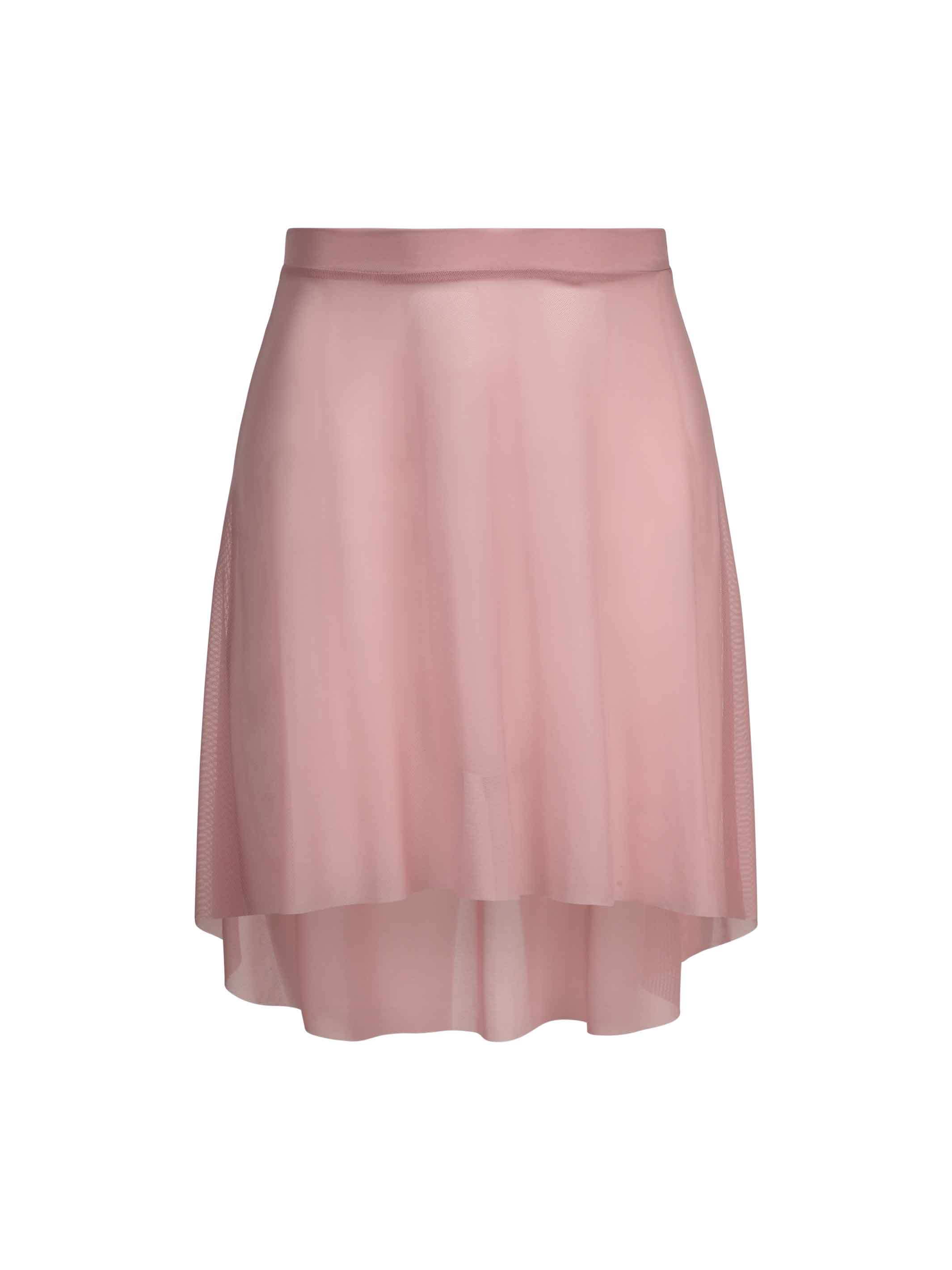 Rose Pink Short Mesh Skirt